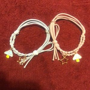 Mushroom and star magnet friend ship bracelet